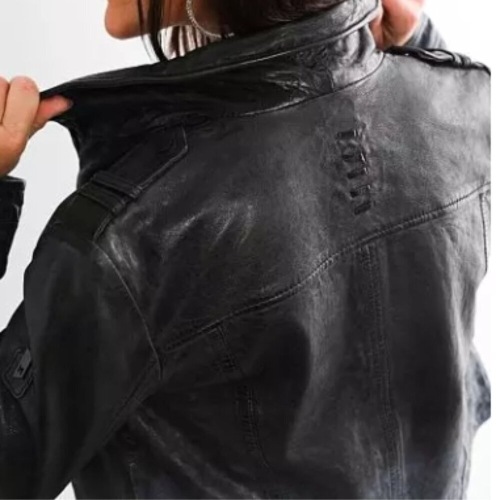 MAURITIUS Faira Lamb Leather Jacket – Black (Size S, NWT) - Picture 6 of 13